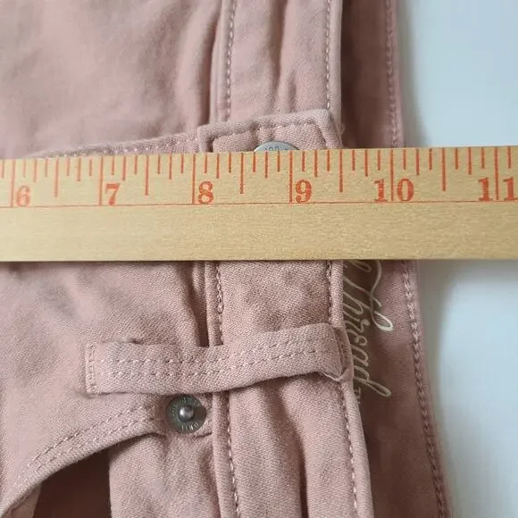 Universal Thread Raw Hem Shorts Womens Pink Causal Summer Denim Festival Boho 8 - Picture 10 of 12